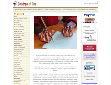 Tablet Screenshot of firechildren.org